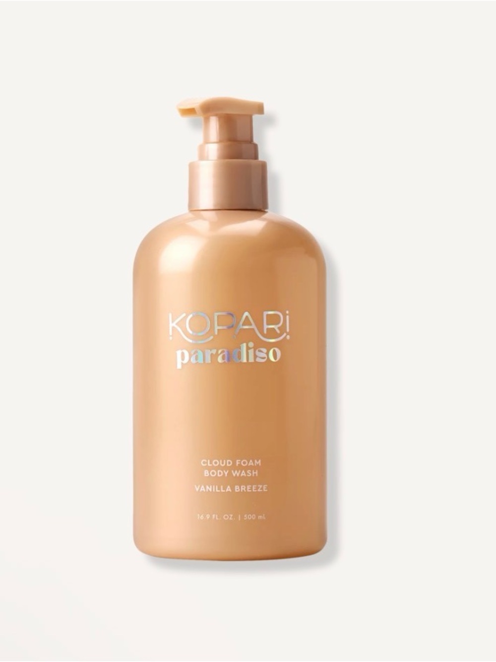 Kopari Paradiso Vanilla Breeze Cloud Foam Body Wash - Peach Tonal Bottle